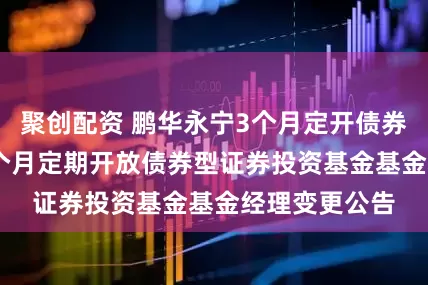 聚创配资 鹏华永宁3个月定开债券: 鹏华永宁3个月定期开放债券型证券投资基金基金经理变更公告