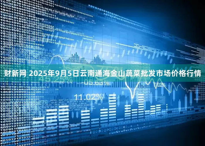 财新网 2025年9月5日云南通海金山蔬菜批发市场价格行情