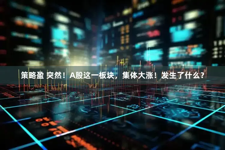 策略盈 突然！A股这一板块，集体大涨！发生了什么？